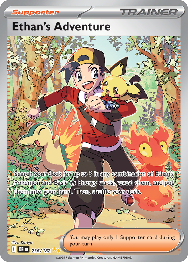 Ethan's Adventure Pokémon card