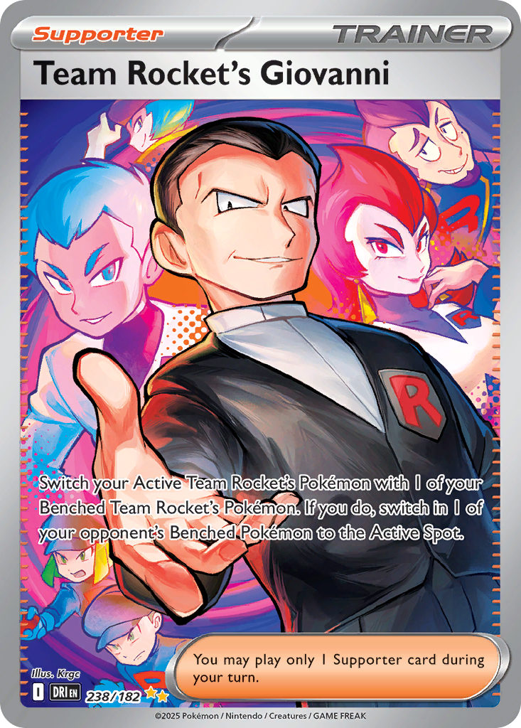 Team Rocket's Giovanni Pokémon card