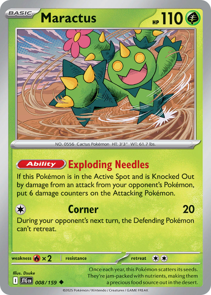 Maractus Pokémon card