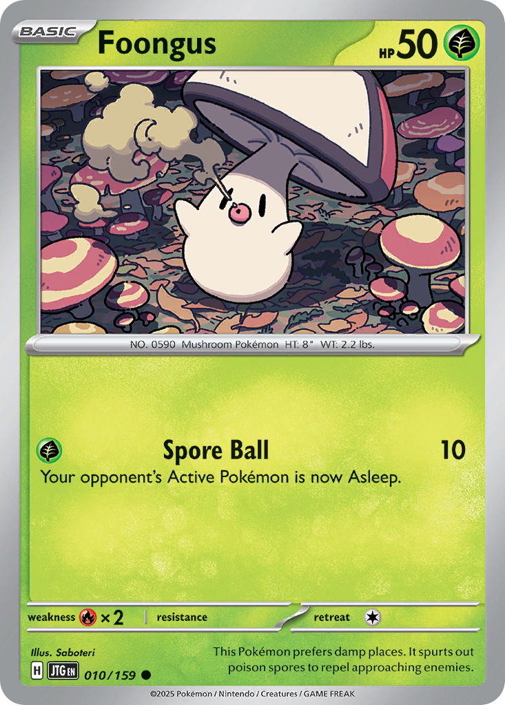 Foongus Pokémon card