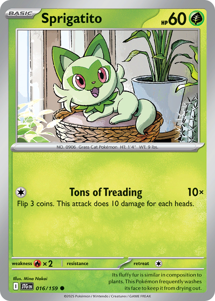 Sprigatito Pokémon card