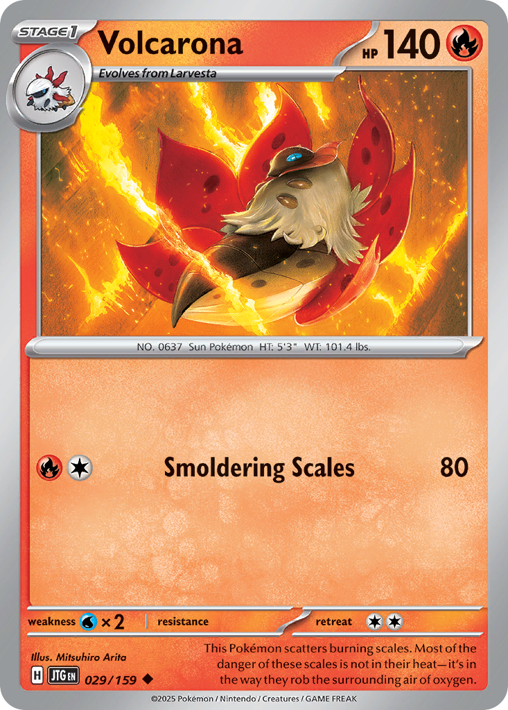 Volcarona Pokémon card