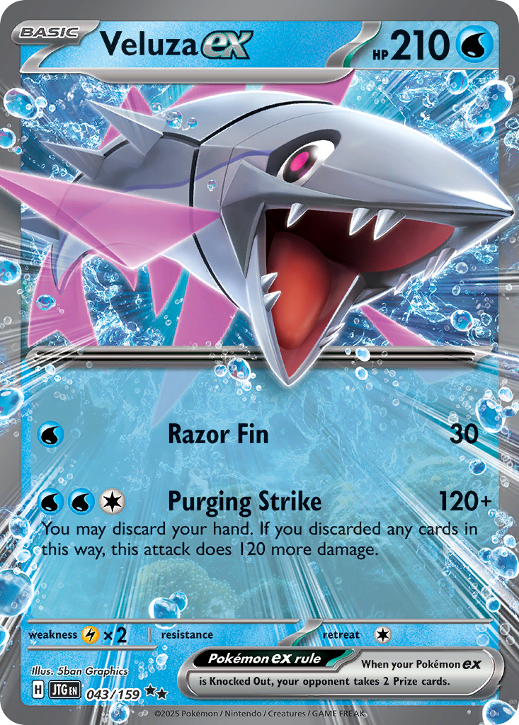 Veluza ex Pokémon card