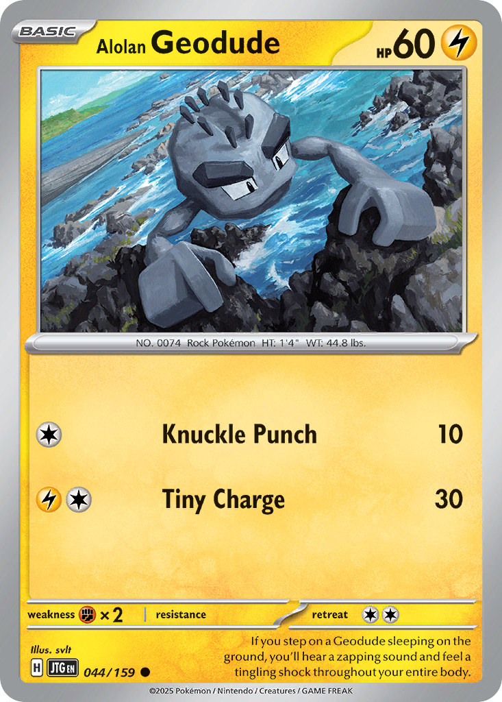 Alolan Geodude Pokémon card