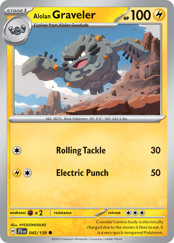 Alolan Graveler Pokémon card
