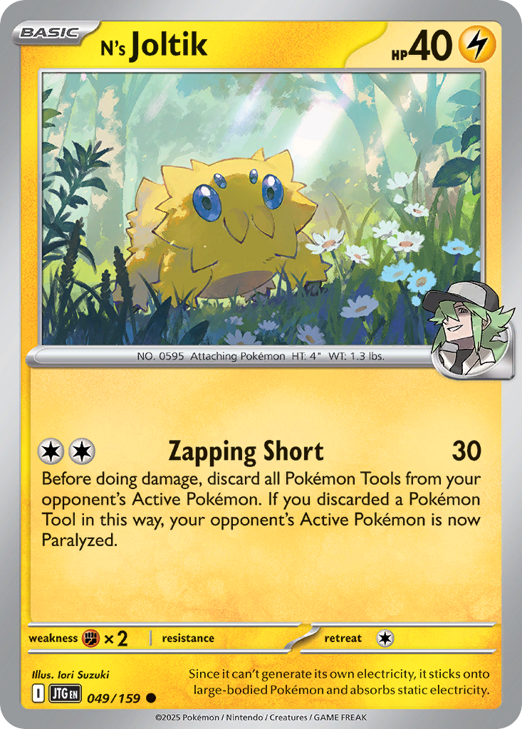 N's Joltik Pokémon card