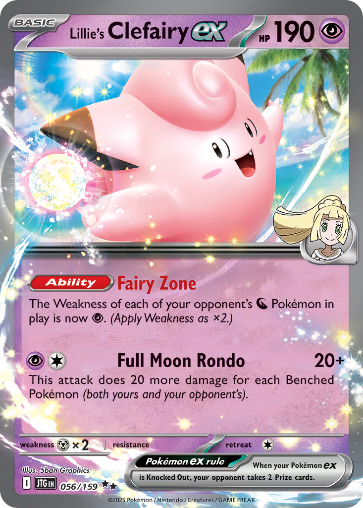Lillie's Clefairy ex Pokémon card