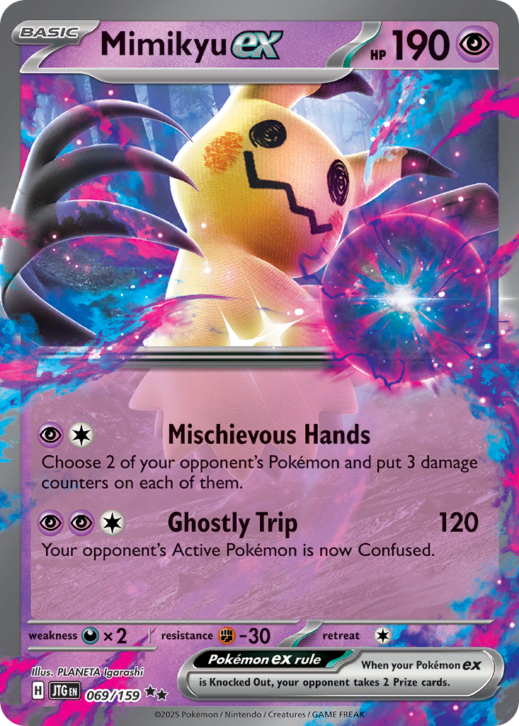 Mimikyu ex Pokémon card