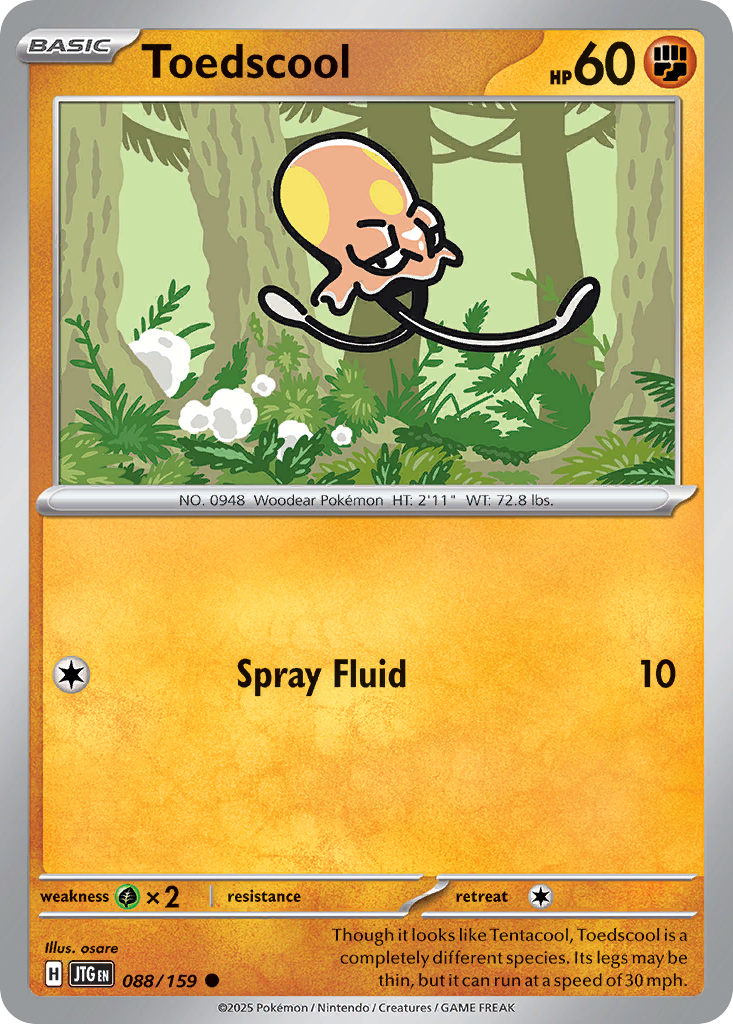Toedscool Pokémon card