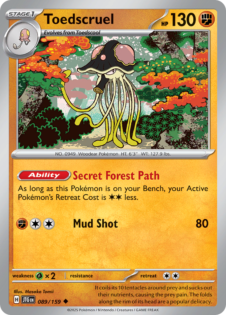 Toedscruel Pokémon card