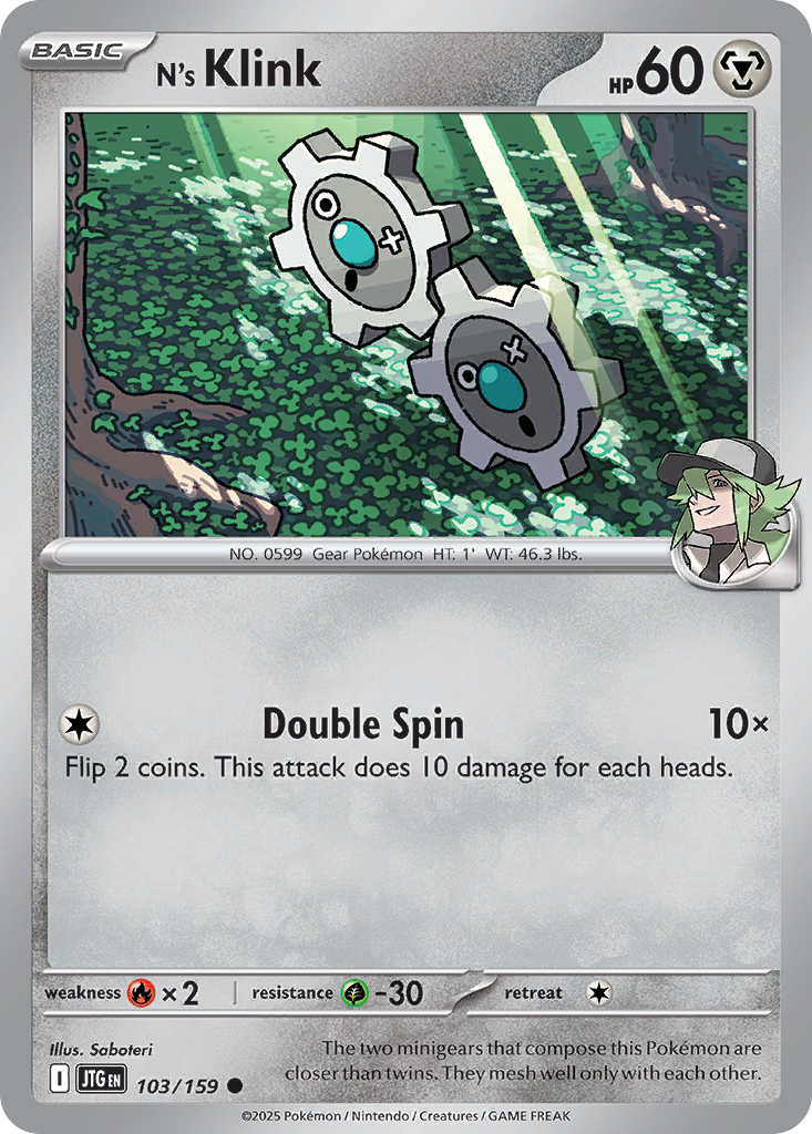 N's Klink Pokémon card