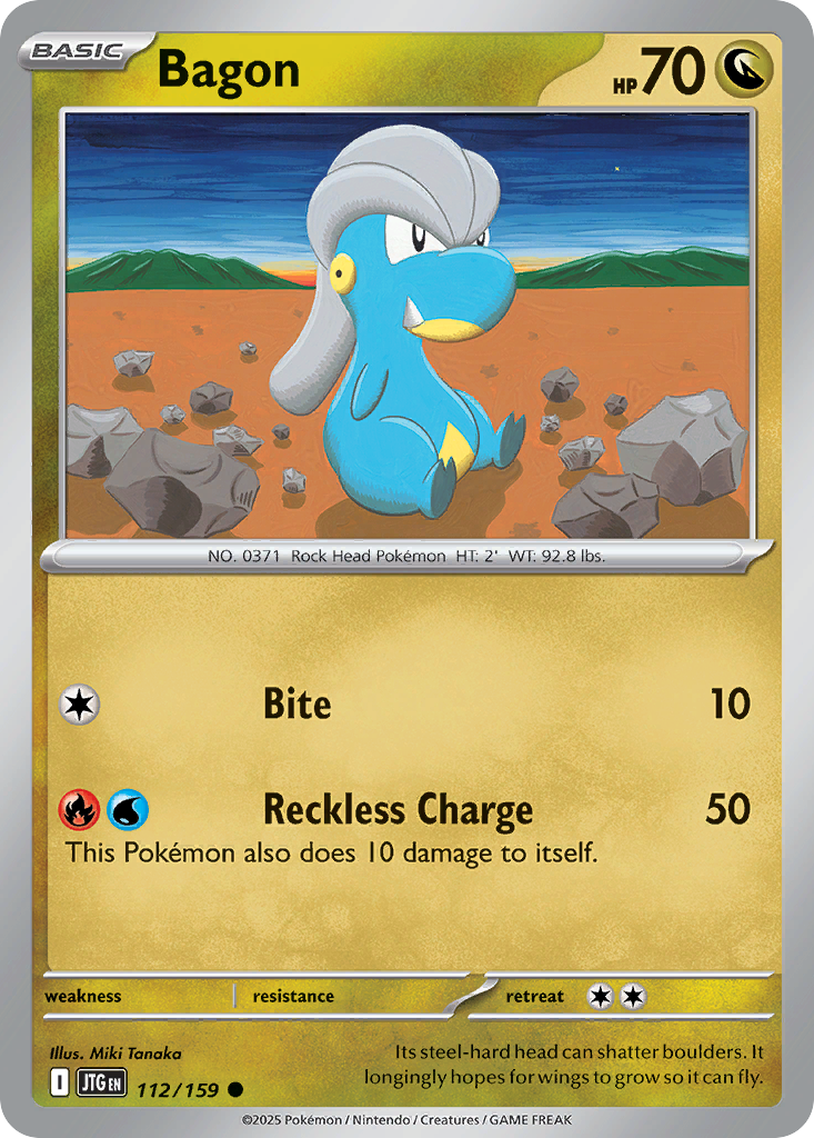 Bagon Pokémon card