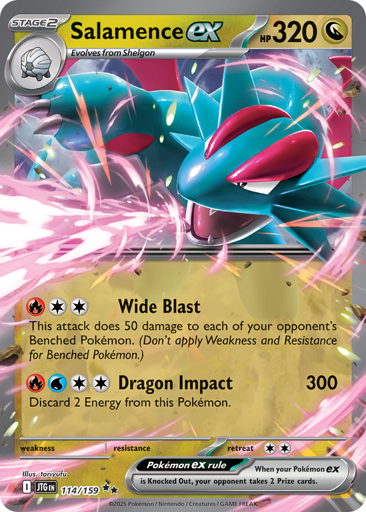 Salamence ex Pokémon card