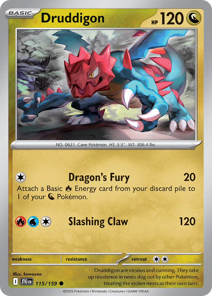 Druddigon Pokémon card