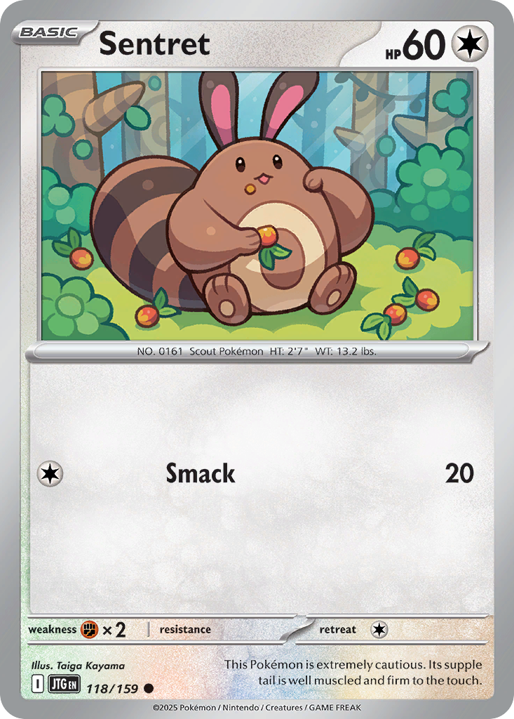 Sentret Pokémon card