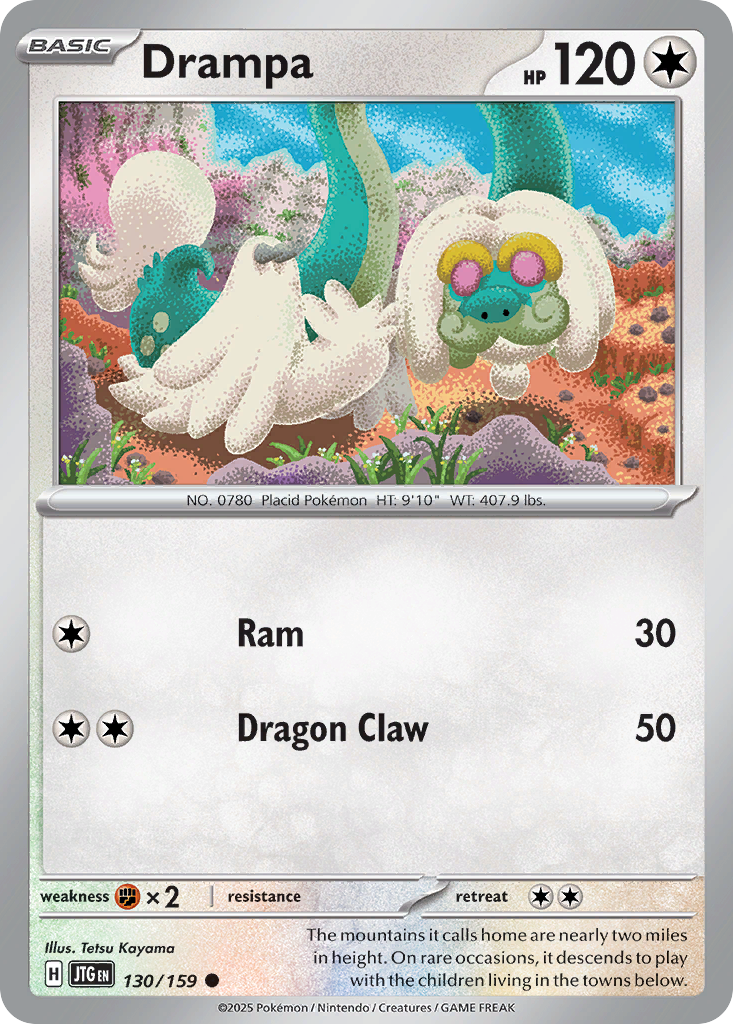 Drampa Pokémon card
