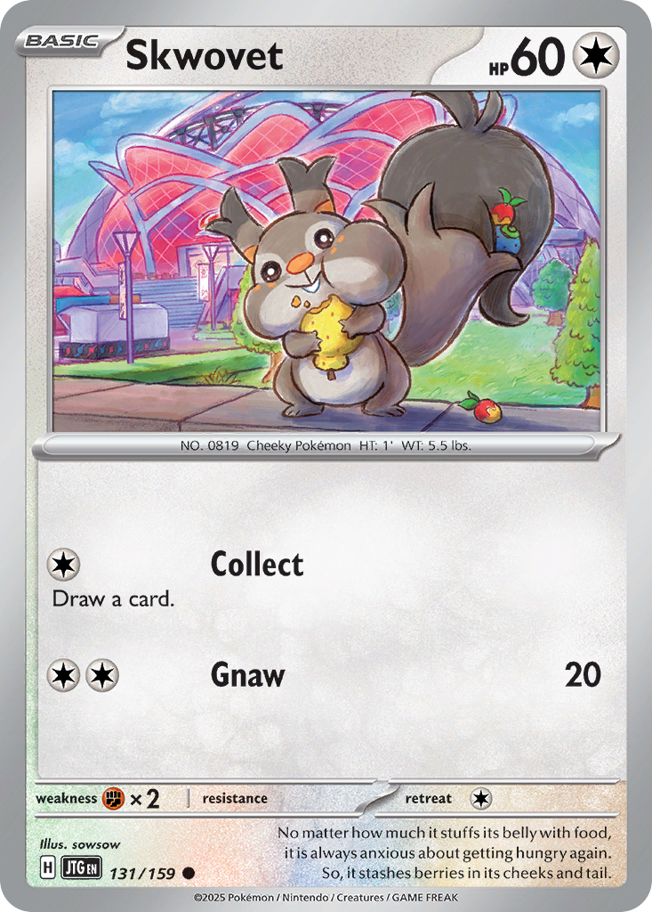 Skwovet Pokémon card