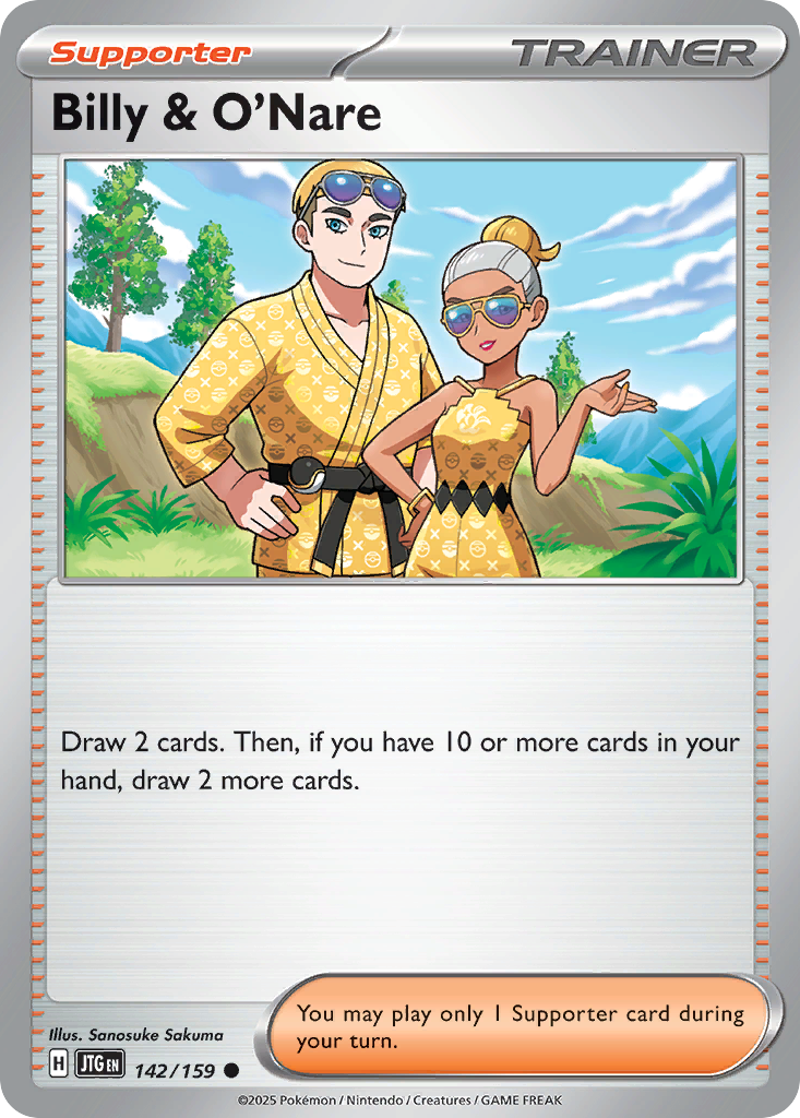 Billy & O'Nare Pokémon card