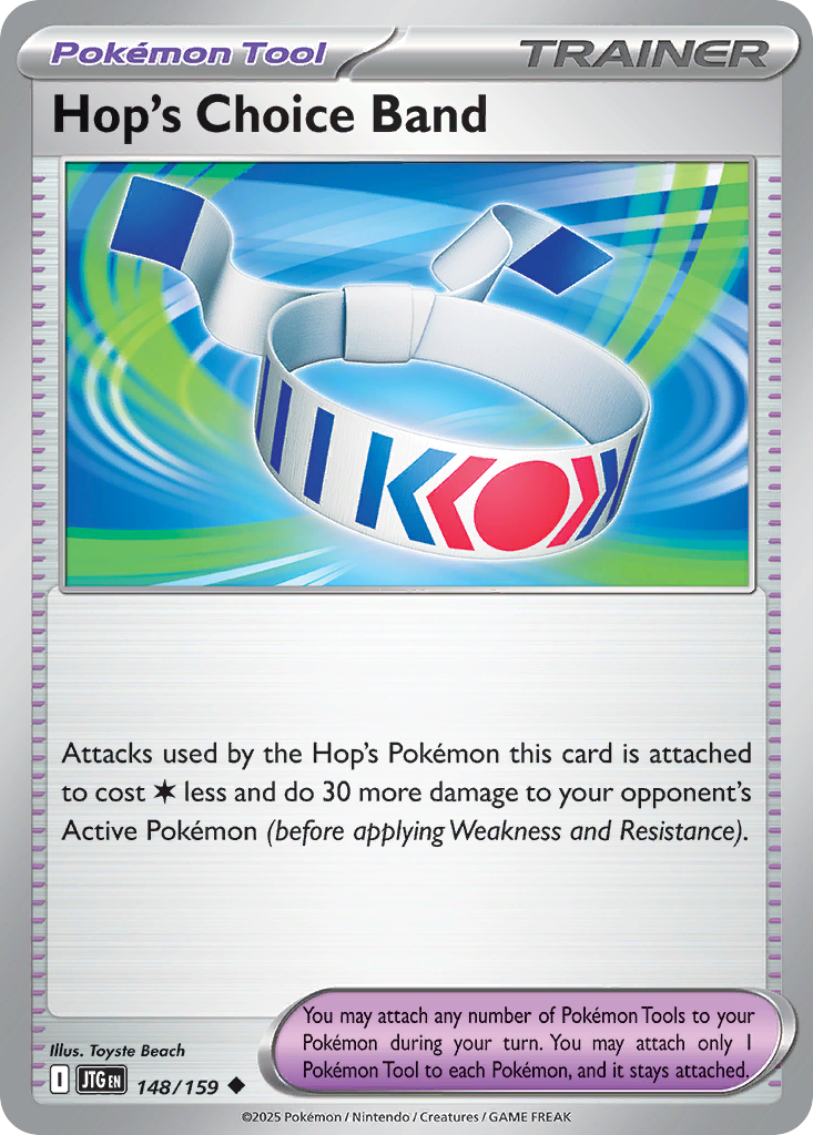 Hop's Choice Band Pokémon card