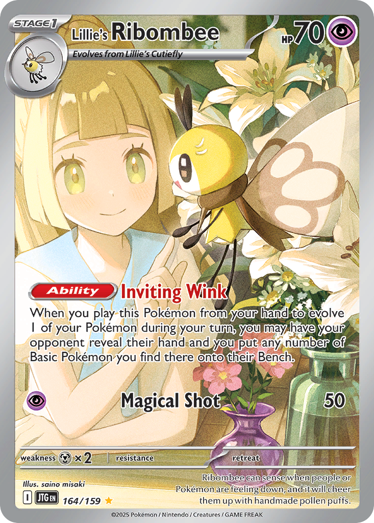 Lillie's Ribombee Pokémon card