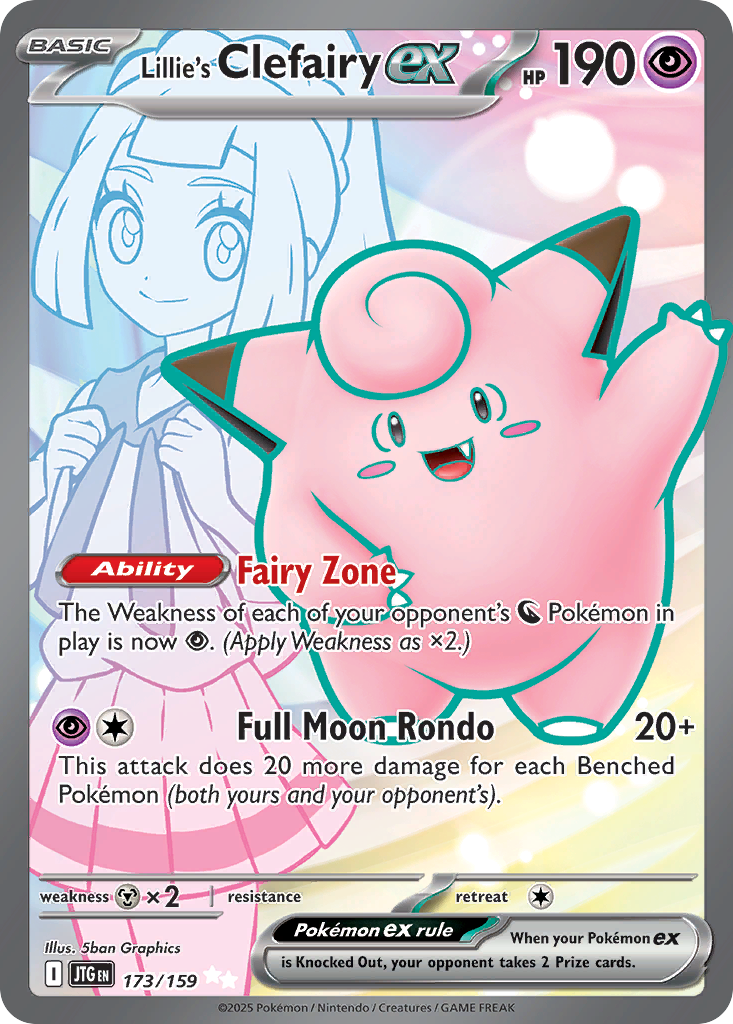 Lillie's Clefairy ex Pokémon card