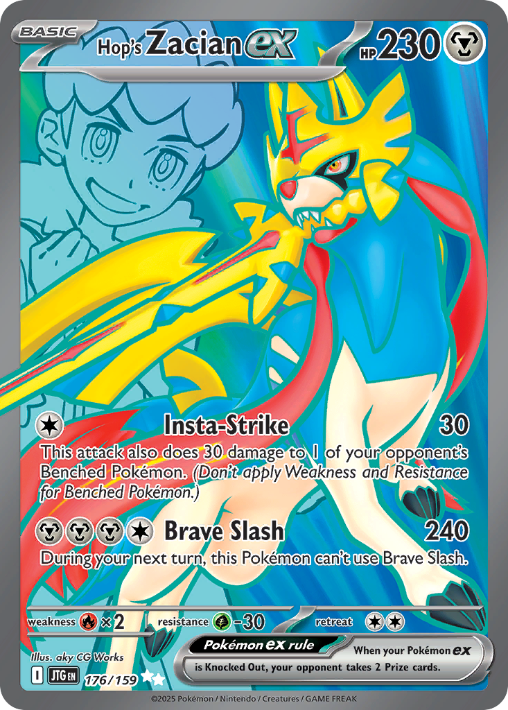 Hop's Zacian ex Pokémon card