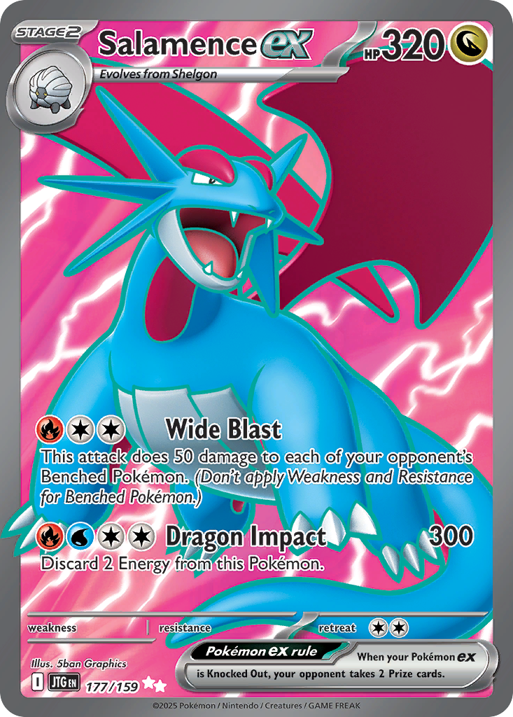 Salamence ex Pokémon card