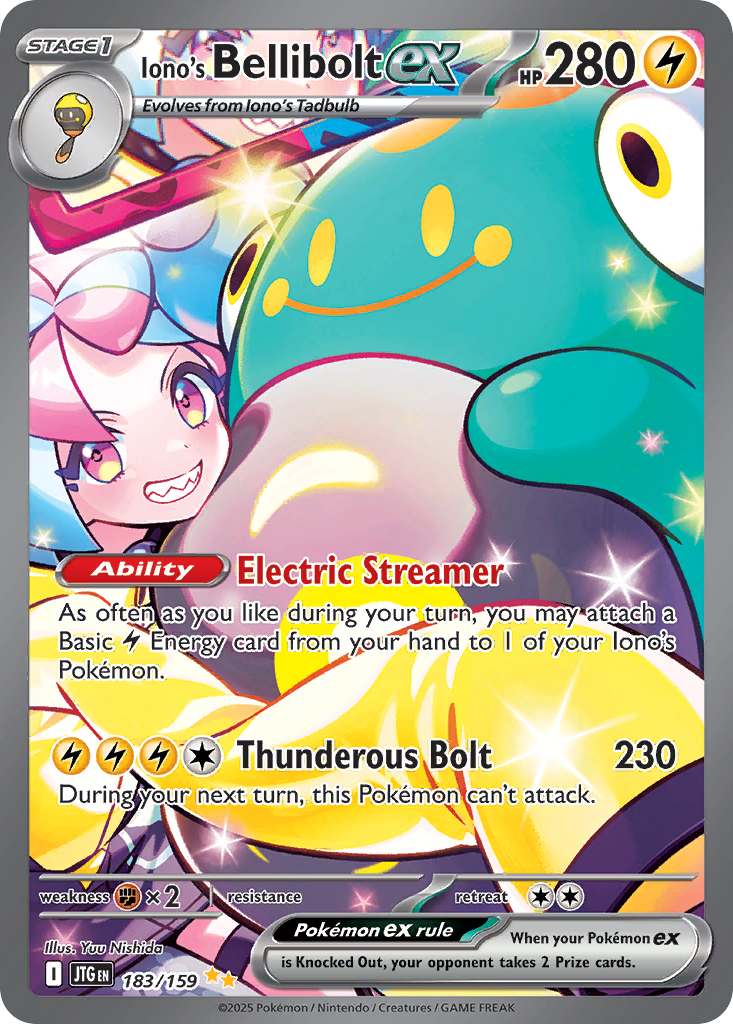 Iono's Bellibolt ex Pokémon card
