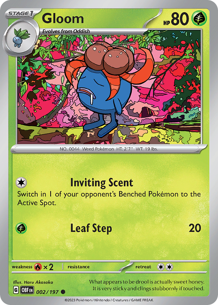 Gloom Pokémon card