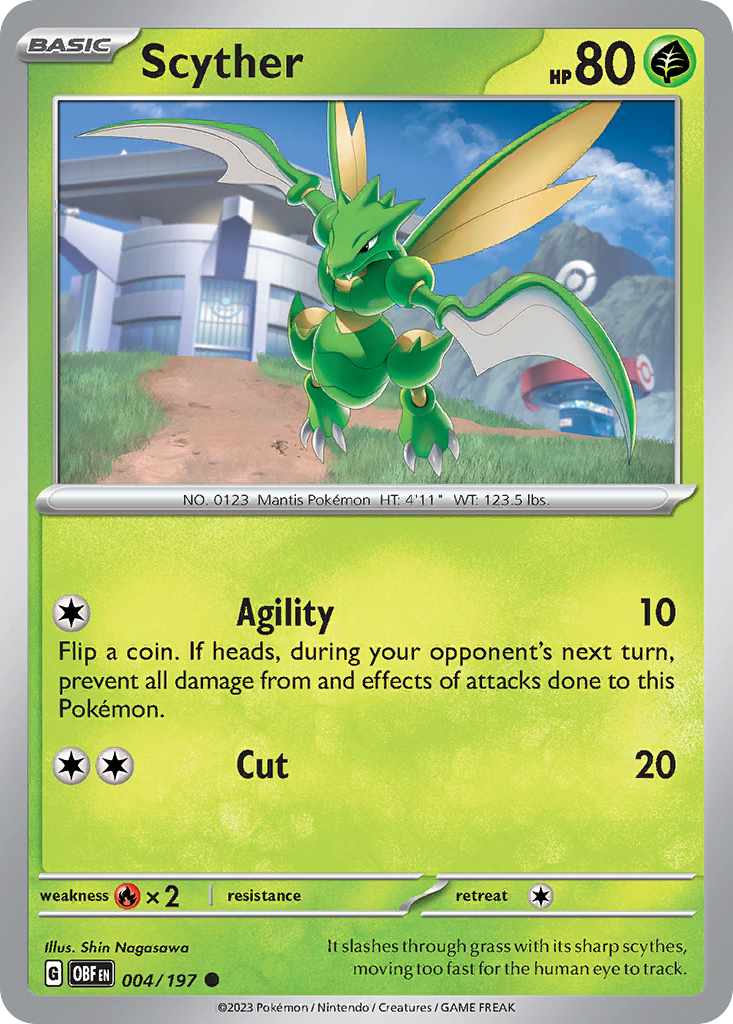 Scyther Pokémon card
