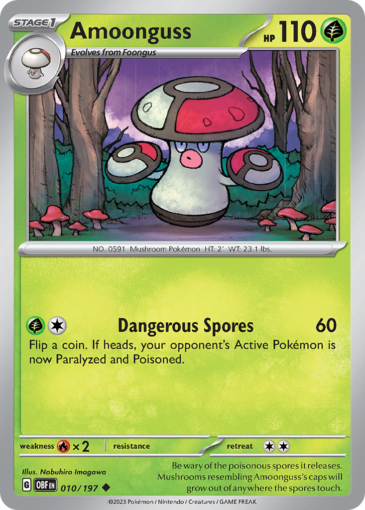 Amoonguss Pokémon card