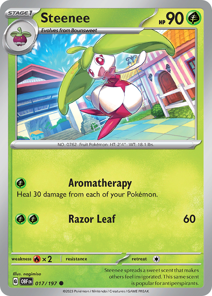 Steenee Pokémon card