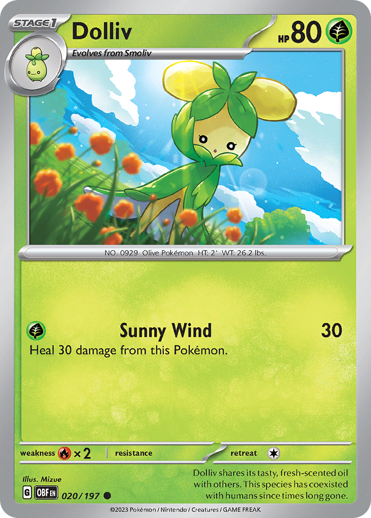 Dolliv Pokémon card