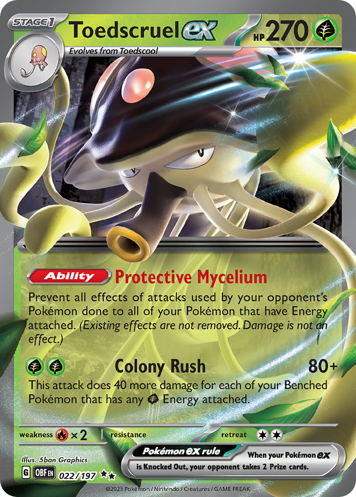 Toedscruel ex Pokémon card