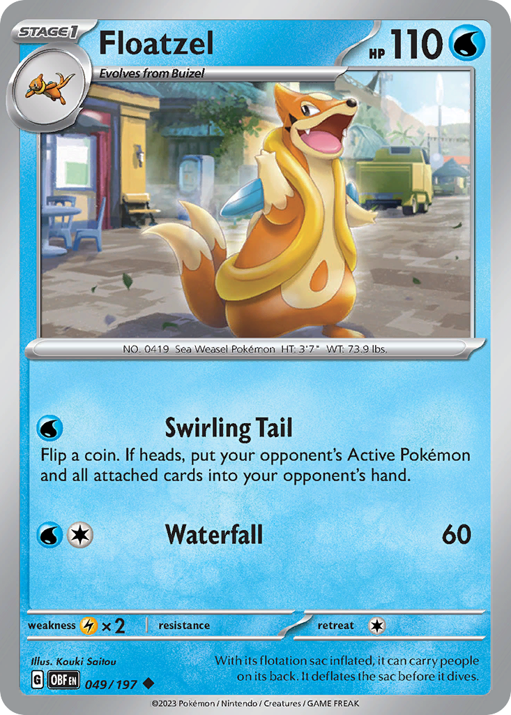 Floatzel Pokémon card