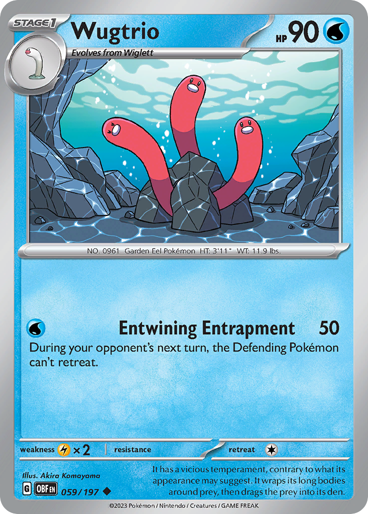 Wugtrio Pokémon card