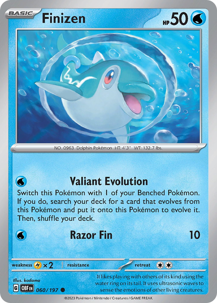 Finizen Pokémon card