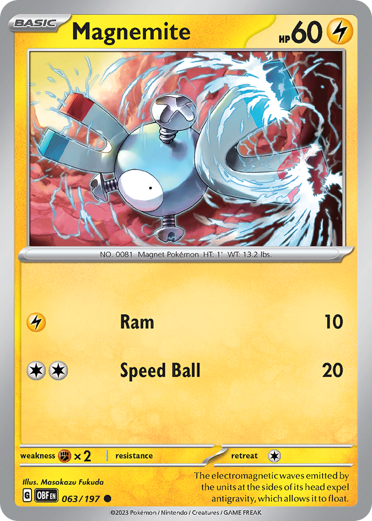 Magnemite Pokémon card