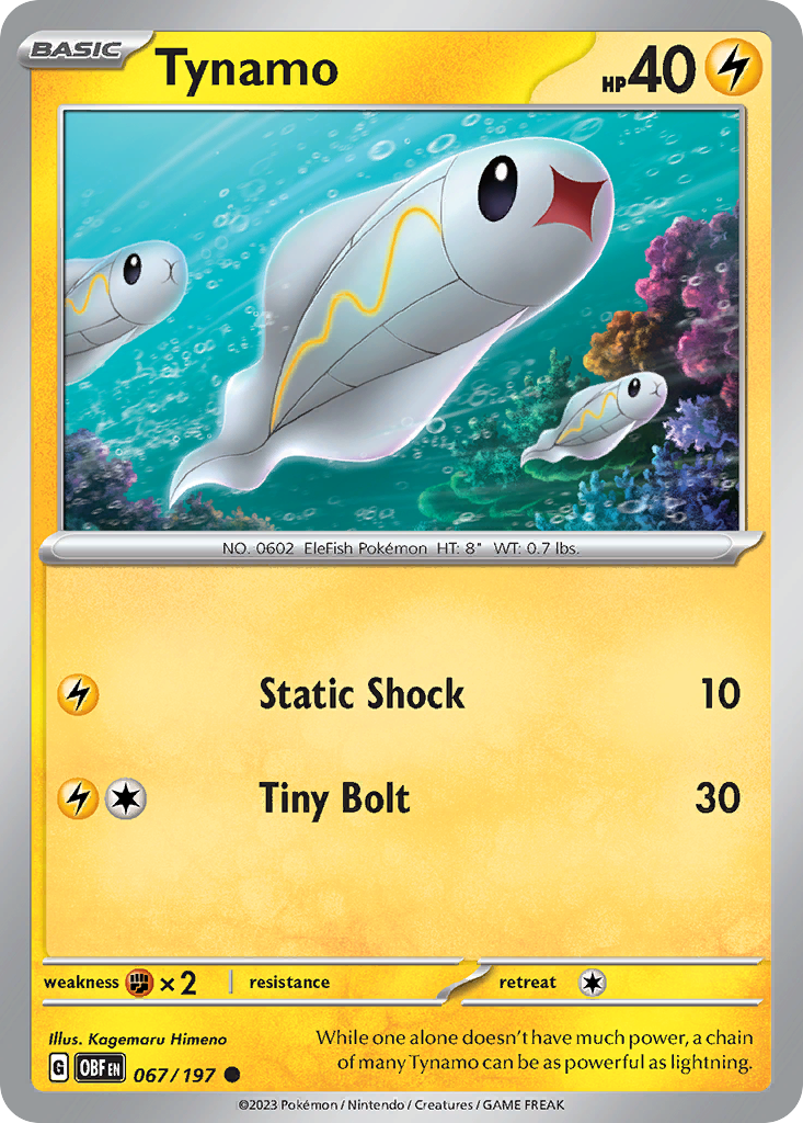 Tynamo Pokémon card