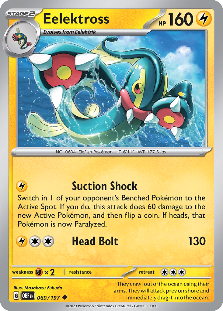 Eelektross Pokémon card