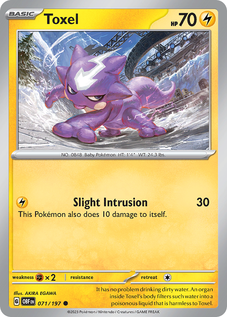 Toxel Pokémon card
