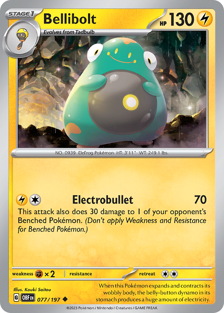 Bellibolt Pokémon card