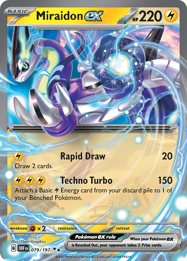 Miraidon ex Pokémon card