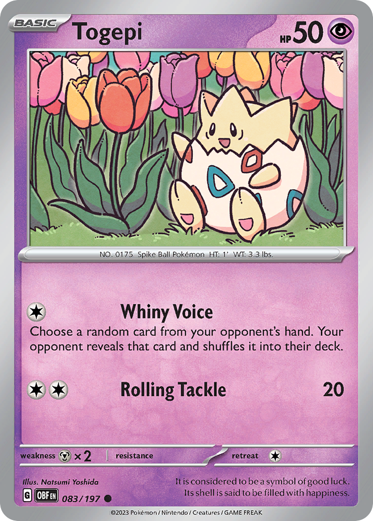 Togepi Pokémon card