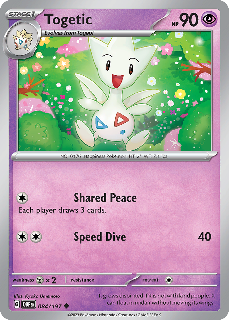 Togetic Pokémon card