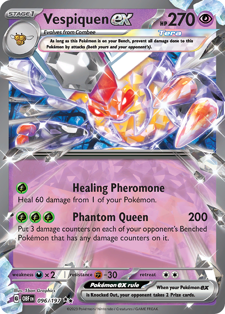Vespiquen ex Pokémon card