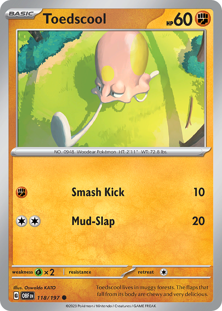 Toedscool Pokémon card