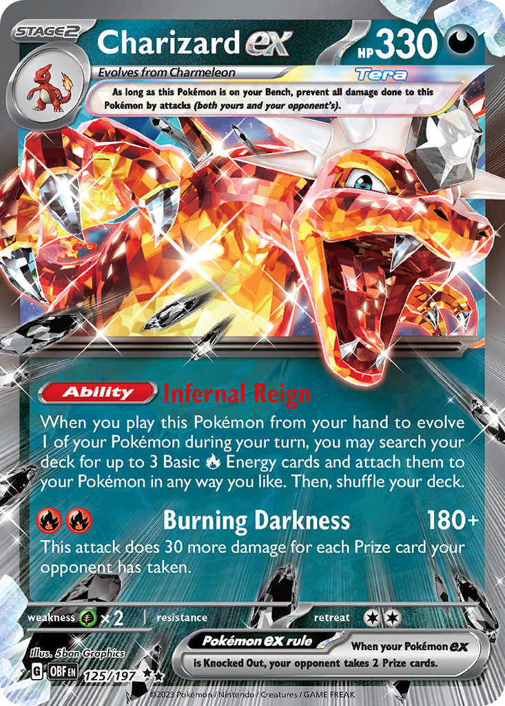 Charizard ex Pokémon card