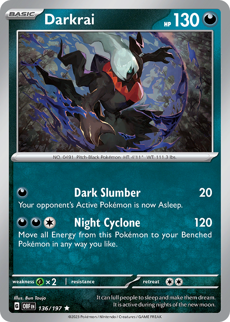 Darkrai Pokémon card
