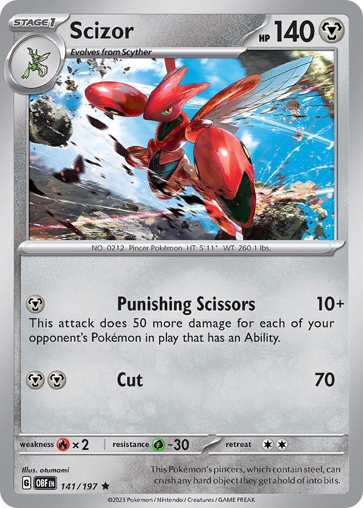 Scizor Pokémon card